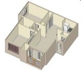 2BR/1BA