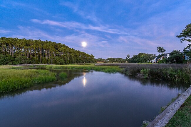 Full Moon at Sunset