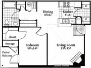 1BR/1BA