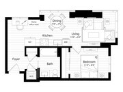 MA15 | 1 Bed | 1 Bath floor plan Verra