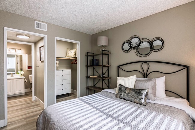 Two Bedroom Model Home Secondary Bedroom With Walk In Closet