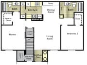 2BR/2BA