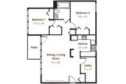 2 Bedroom 1 Bathroom Garden