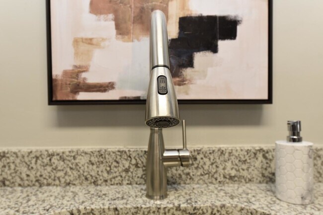 Granite Counters + High Rise Faucet