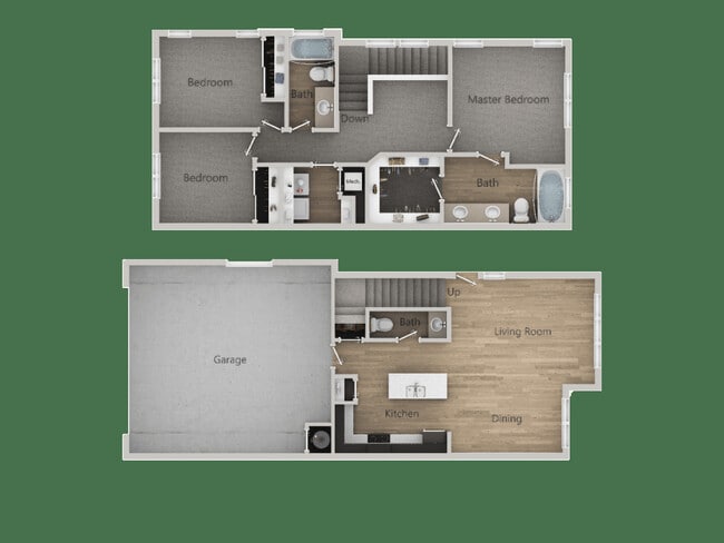 The Sage - Tres habitaciones Dos 1/2 baños Casa adosada - Sage Apartments and Townhomes
