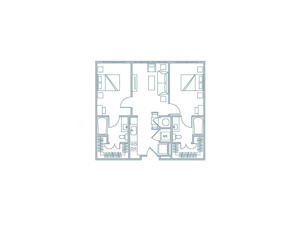 Floor Plan - 2BR-A