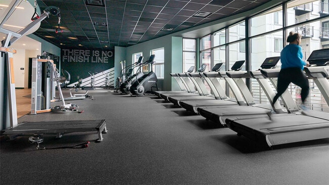 Apartment community 24-hour fitness center at Griffis Lake Washington in Renton, Washington.