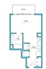 Studio (417 SF)