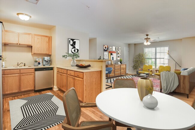 Experience modern living in this beautifully designed open-concept apartment.