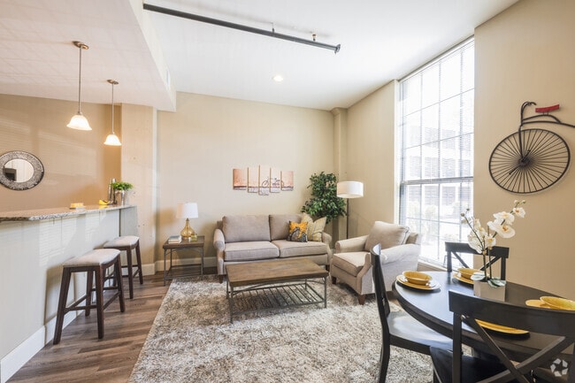 2BR, 2BA - 1,050SF Living Room