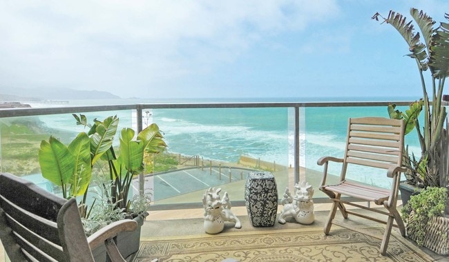 Enjoy the oceanfront views from your private balcony