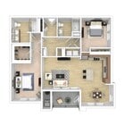 2x2 Floor Plan | Verdant at Green Vally Apartments