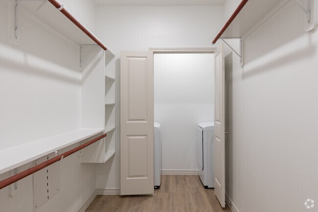 Closet and washer dryer room
