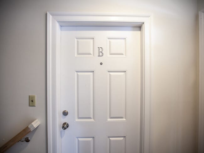 New entrance door with dead bolt - 612 Rock Creek Road Unit B