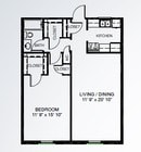 1 Bed 1 Bath