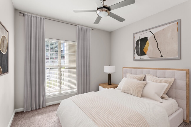 Retreat to a bedroom built for relaxation.