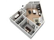 Cold Brew Furnished 3D Floor Plan