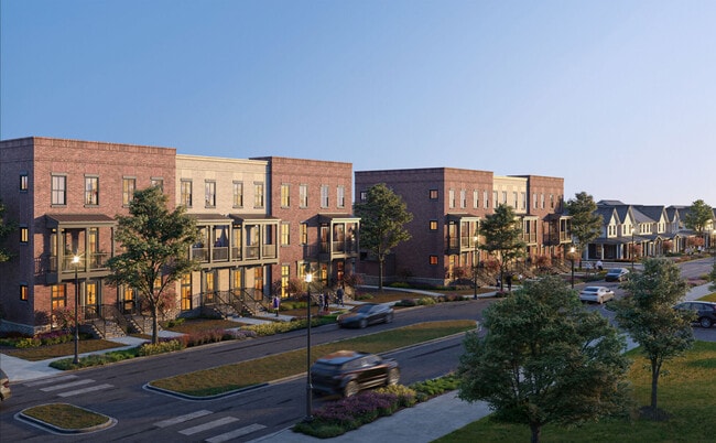 Arquitectura inspirada en las casas de piedra rojiza - The Lumen Apartments of West Lafayette