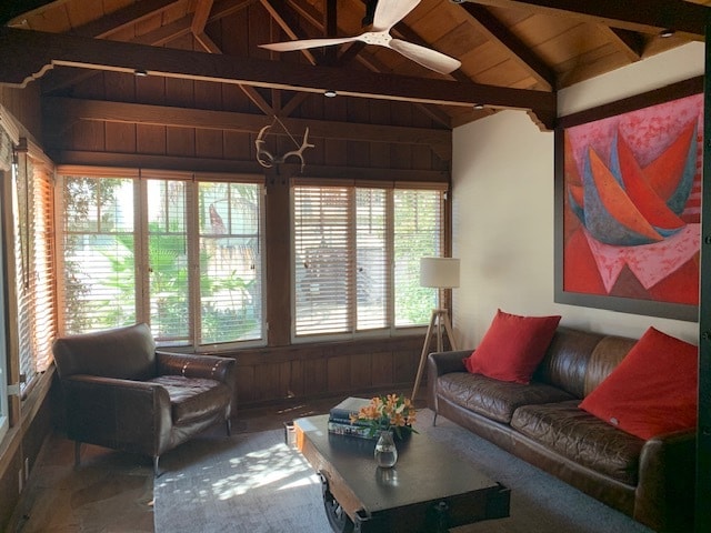 Stone room front of house