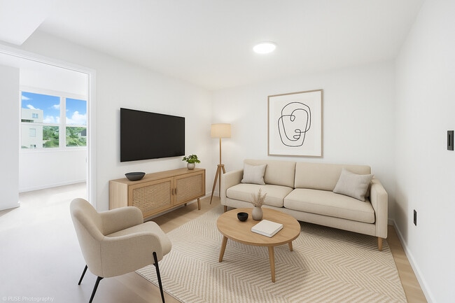 Modern Living Room - Parkview at Griffing Park Apartments