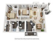 2 Bedroom | 2 Bath | 1133 SF | Attached Garage