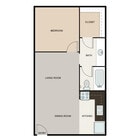 1 Bed 1 Bath 560 SQFT