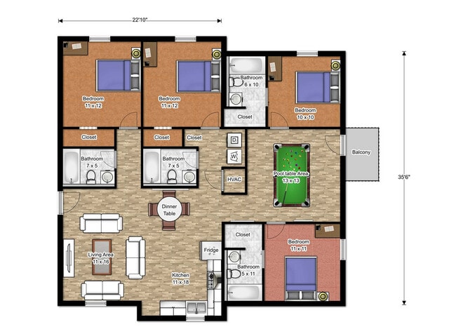 Tower A - Floor plan - Bears Tower
