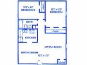2BR/1BA