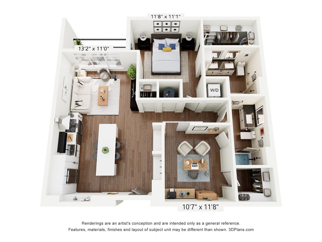 Floor Plan - A11 + Den 