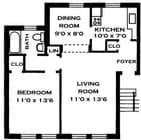 1 Bed 1 Bath