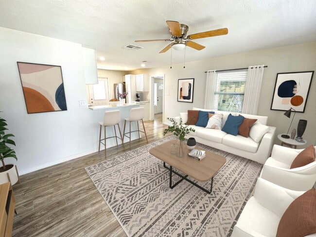 Photo - fully renovated 2-bedroom, 1-bathroom home with bonus guest room or office and oversized fenced yard