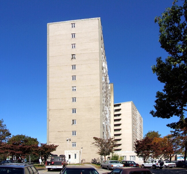 View from the southeast - Harborview Towers
