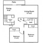 2x1 Classic, 2x1 Premium, 2x1 Signature (The Chateau) 950 sqft