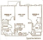 2BR/2BA