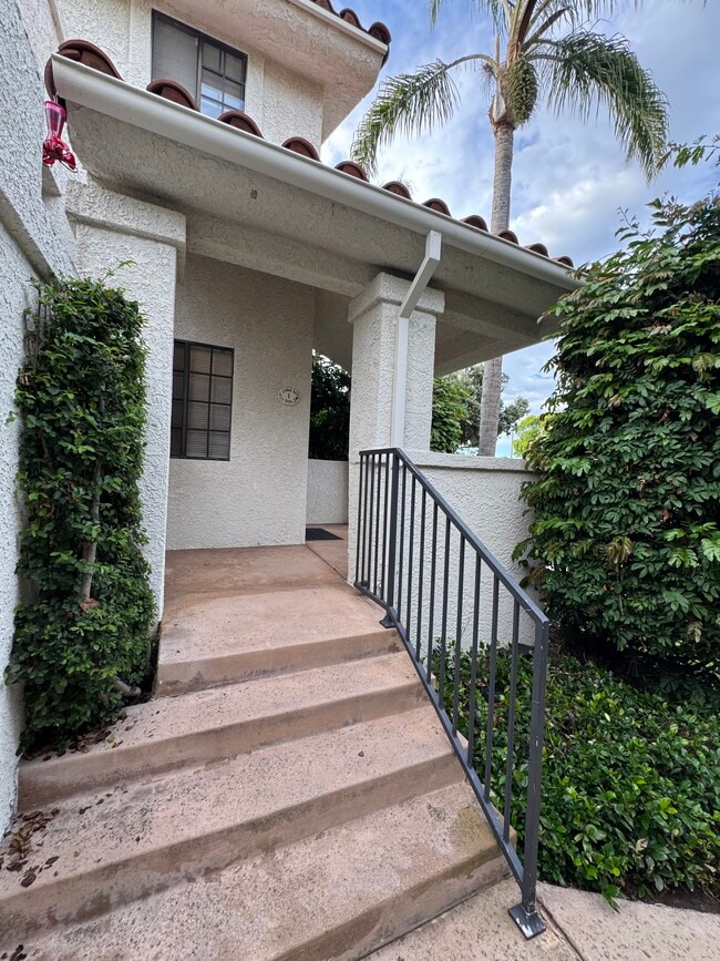Sidewalk to front door patio