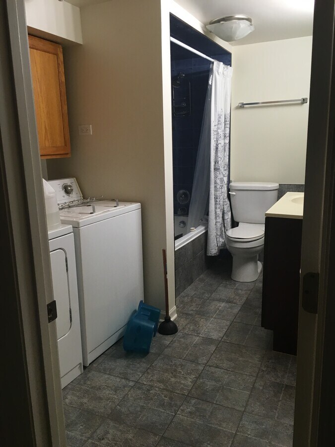 Washer dryer and jetted tub shower - 1505 Monroe St Unit 2B