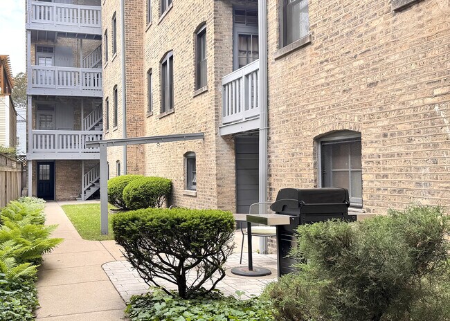 Gated Exterior Rear - North Wolcott Ave