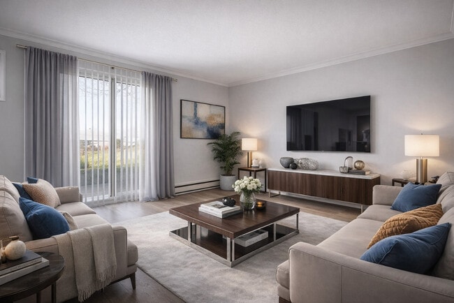 Airy Living Room - Brookview Townhomes