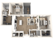 Two Bedroom, Two Bathroom