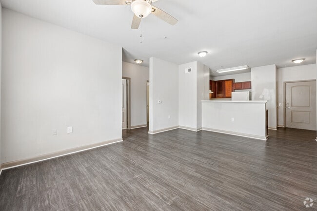3BR, 2BA - 1,204SF - Living Room - Candler Forrest Apartments
