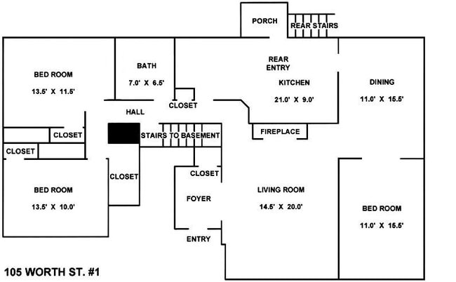 Building Photo - 105 Worth St Unit #1