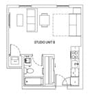 Studio - Floorplan B