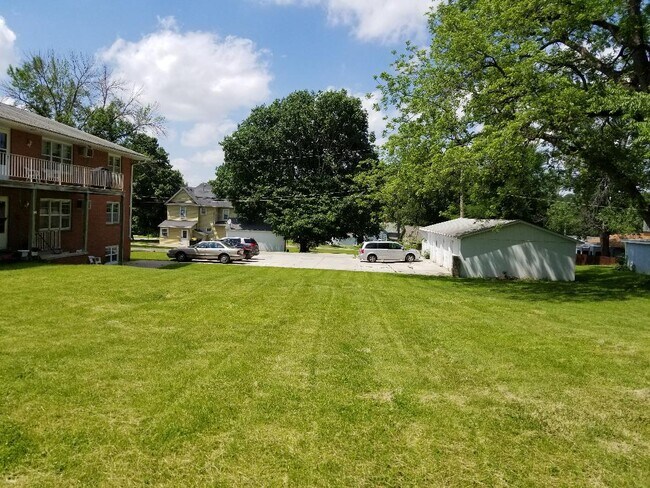 Large back lawn & parking