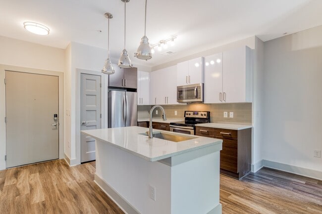 Our chef inspired kitchens feature designer finishes and stainless steel appliances.
