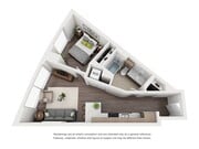 McKenzie - E1 - 1 Beds - 1 Baths - 574 Sq. ft.