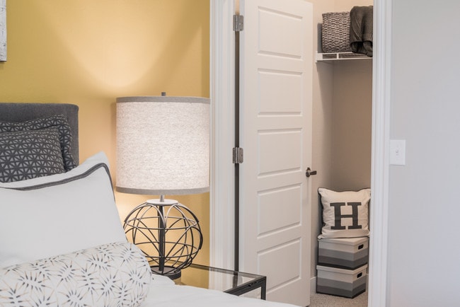 Spacious walk-in closets