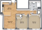 The Burke - 625 SF
