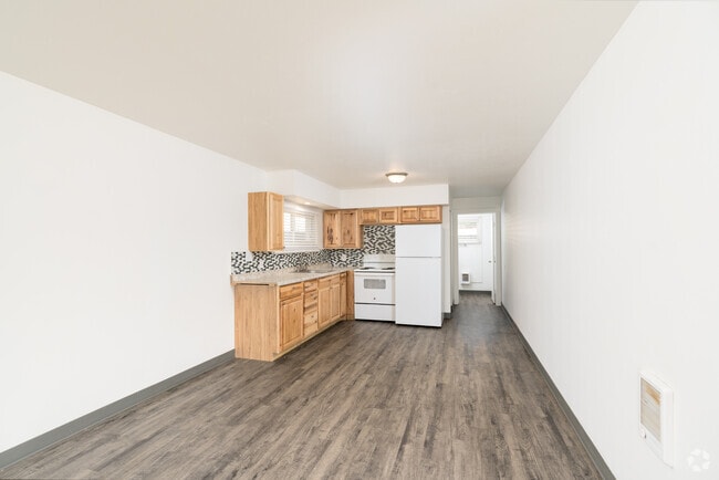 0BR, 1BA - 450SF - Kitchen - The Samantha