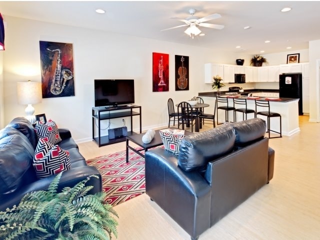 Living Area - Deacon Station Apartments