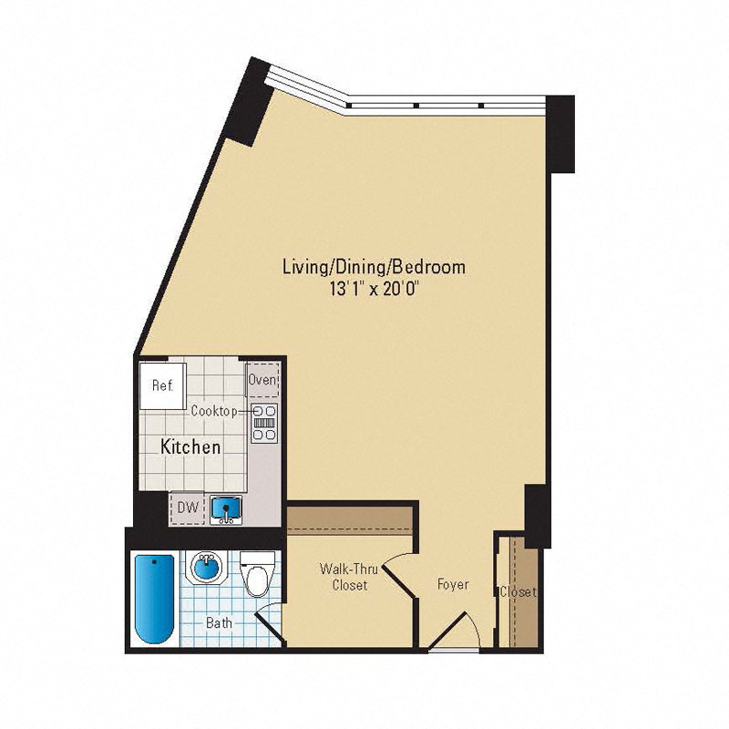Floor Plan - Studio | S05 Premium